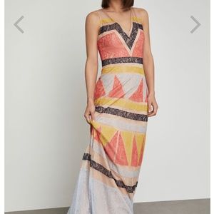 BBBG Colorblock lace maxi dress (formal)